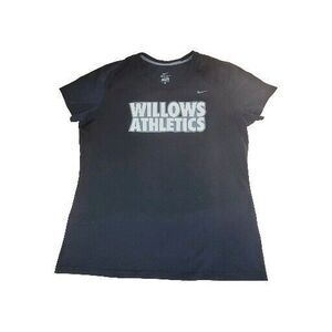 Nike Dri Fit T-Shirt Willows Athletics Women's XL Black Sportswear, workout